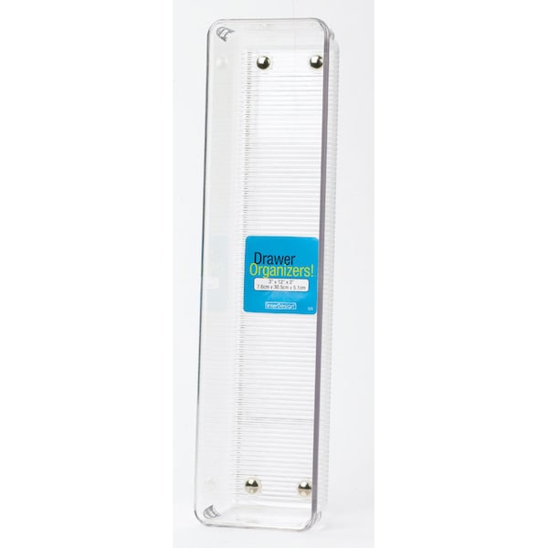 Interdesign iDesign Linus 2 in. H X 3 in. W X 12 in. D Plastic Drawer Organizer 52530 - main